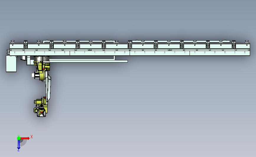 六轴焊接机器人与行走地轨