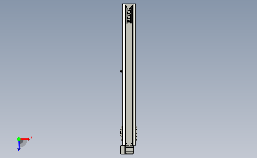 机械手(滑台模组)开放式系列HBR116B-UP-T200-L75-900-L3 俯视图
