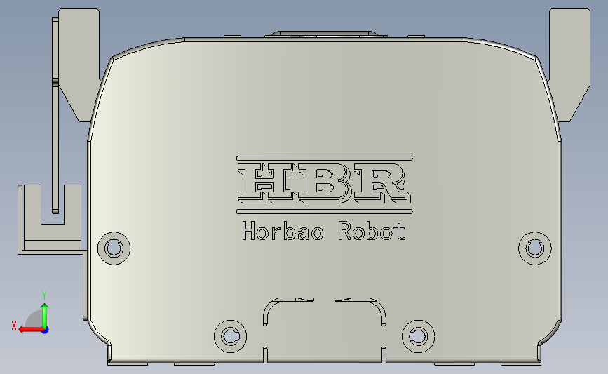 机械手(滑台模组)开放式系列HBR116-OS-T200-L10-400-L3 背面视图