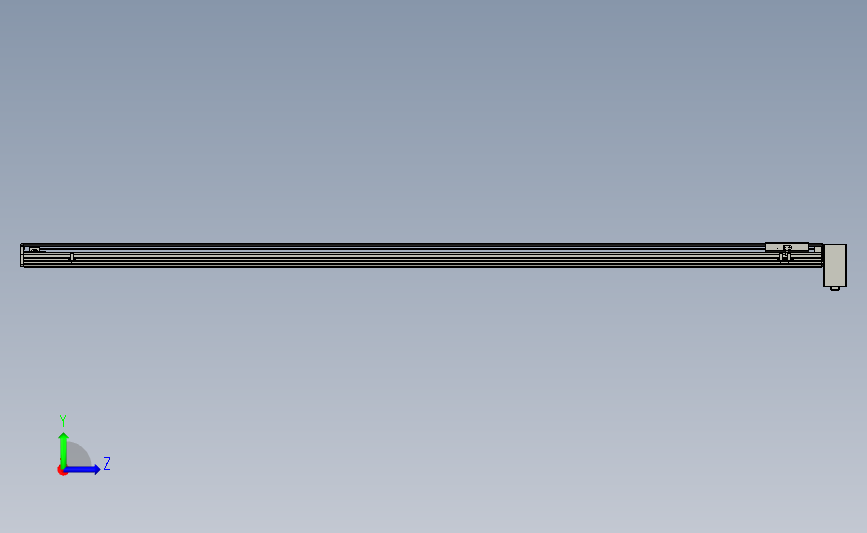 机械手(滑台模组)开放式系列HBR135B-DP-T400-L75-2300-L3 左侧视图
