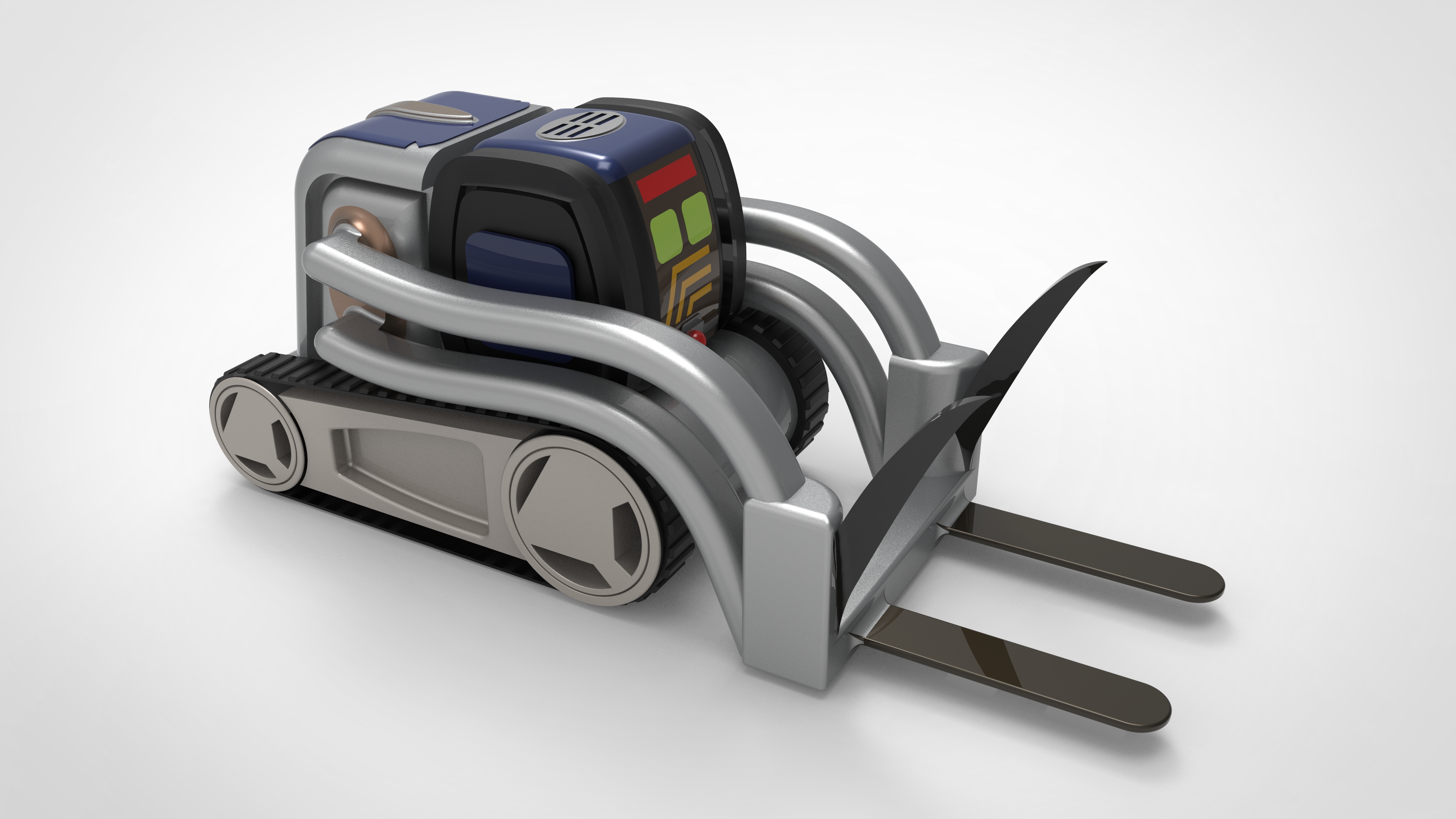 机器人Sideckick小车造型3D图纸 Solidworks设计 附STEP格式