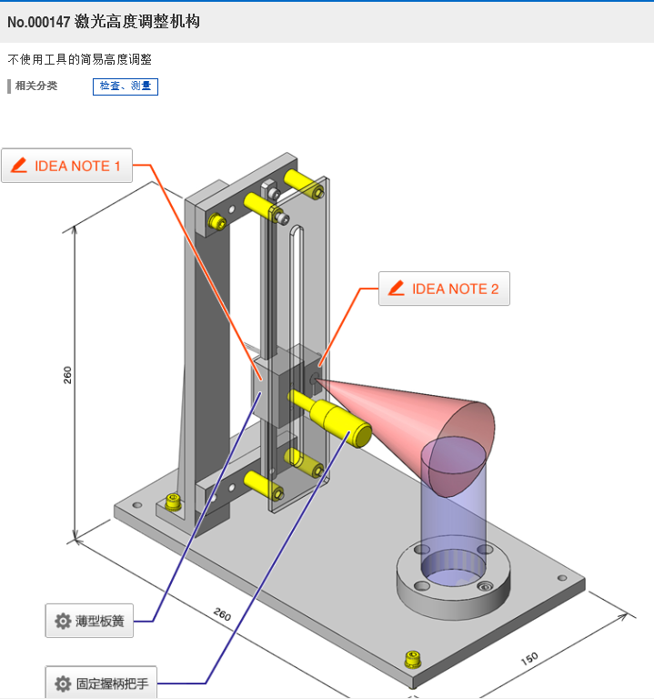 激光高度调整机构
