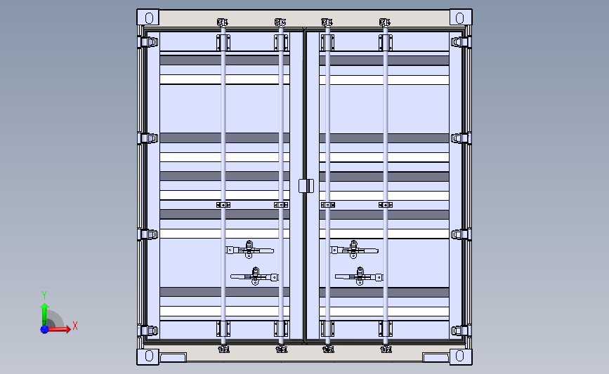 40ft集装箱3D模型图纸 SolidWorks设计图档_SOLIDWORKS 2012_模型图纸下载 – 懒石网
