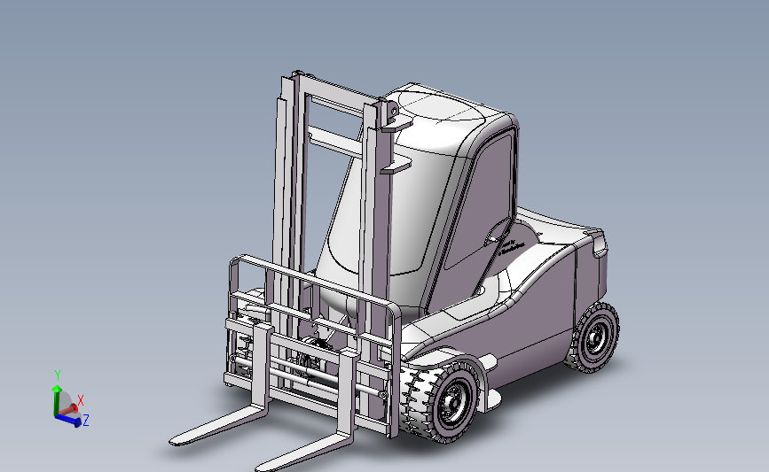 B04-叉车3D图纸