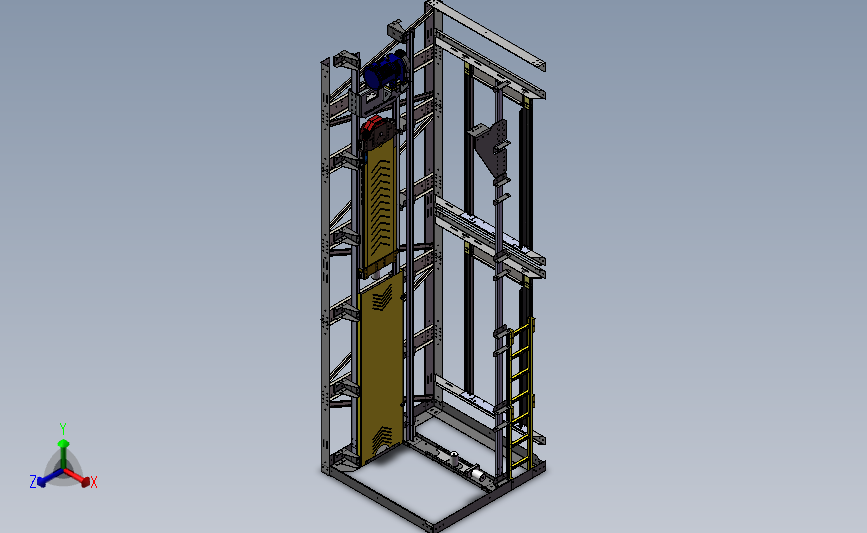 B11-电梯升降机机械结构