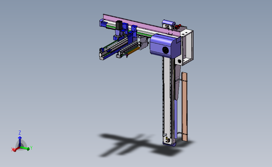 B11-注塑机五轴机械手3D模型