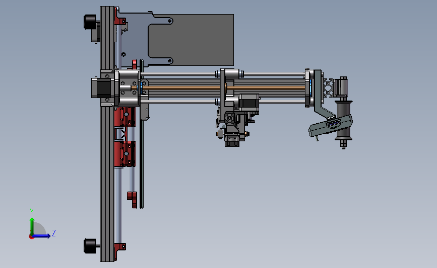 B13-3D打印机设计模型_SOLIDWORKS 2018_模型图纸下载 – 懒石网
