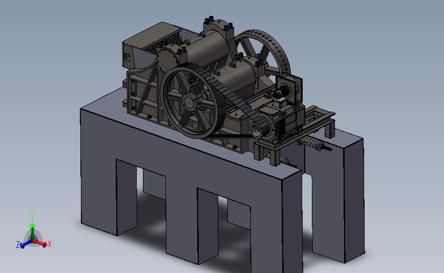 B13-双肘颚式破碎机 3D模型