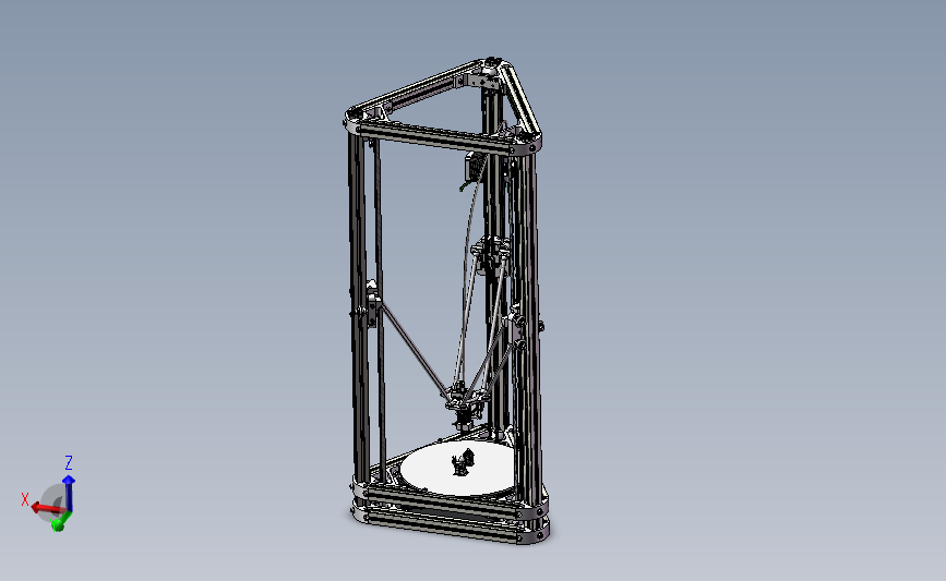 B24-kossel800 3D打印机全套完整模型图