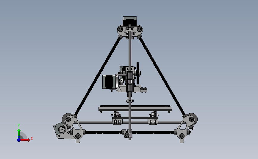 B28-RepRap Prusa孟德尔3D打印机（Inventor格式）
