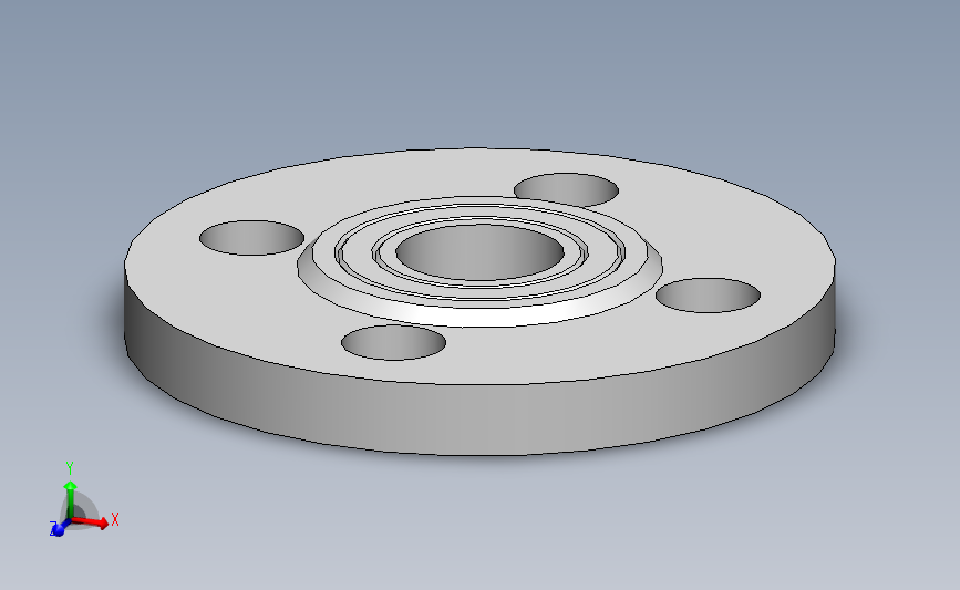 DN16化工法兰_SOLIDWORKS 2011_模型图纸下载 – 懒石网
