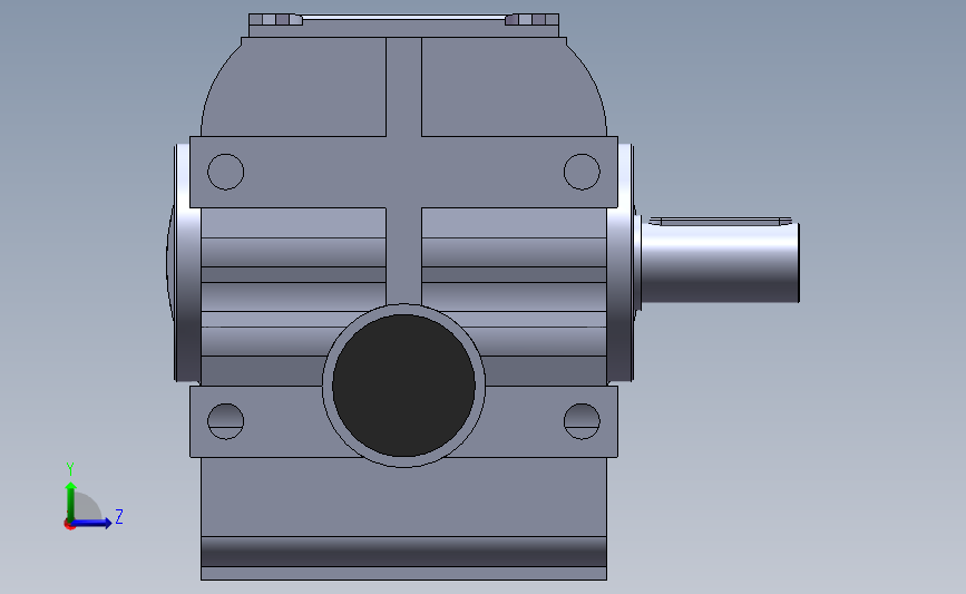 NS[NS37]减速机_SOLIDWORKS 2011_模型图纸下载 – 懒石网