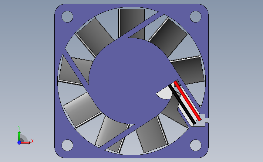 User Library-fan 60mm x 15mm hf_风扇_SOLIDWORKS 2011_模型图纸下载 – 懒石网
