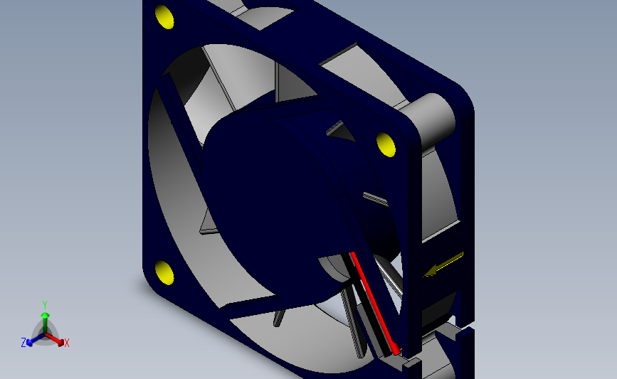 User Library-fan 60mm x 15mm hf_风扇_SOLIDWORKS 2011_模型图纸下载 – 懒石网