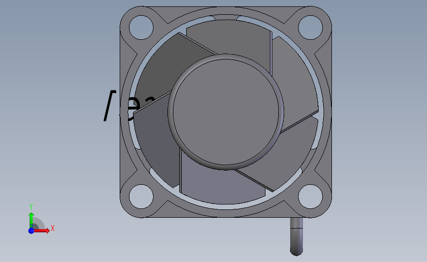 User Library-fan-25x25x10_风扇_SOLIDWORKS 2011_模型图纸下载 – 懒石网