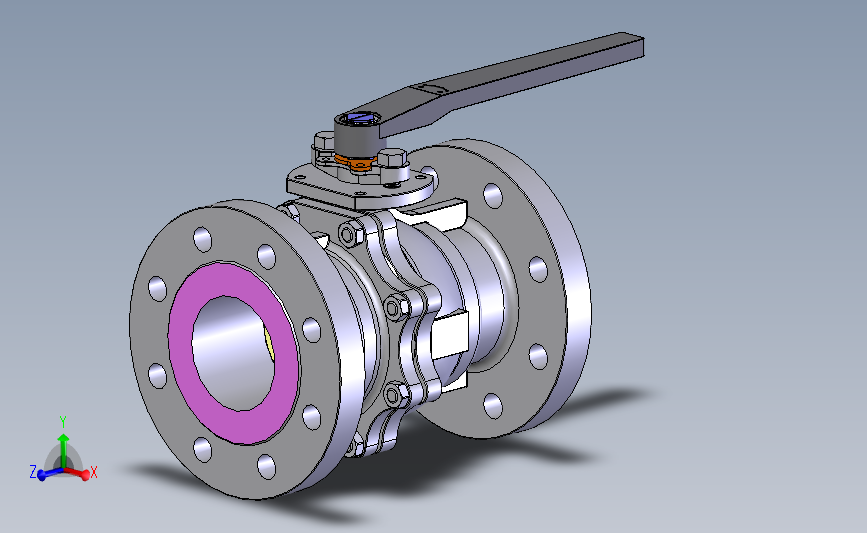 手动球阀User Library-Flange C300DN100