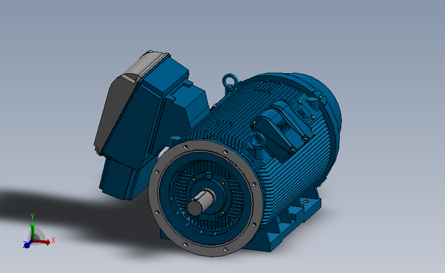 万高电机315L_A_B_LEFT_SOLIDWORKS 2011_模型图纸下载 – 懒石网