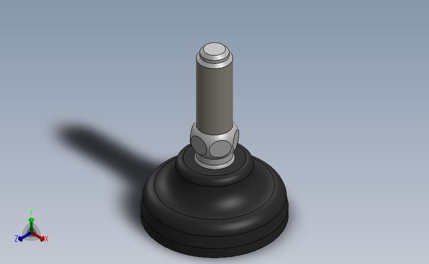 支脚，调节脚Wiberger-MN36 G 40-M10X25_SOLIDWORKS 2011_模型图纸下载 – 懒石网