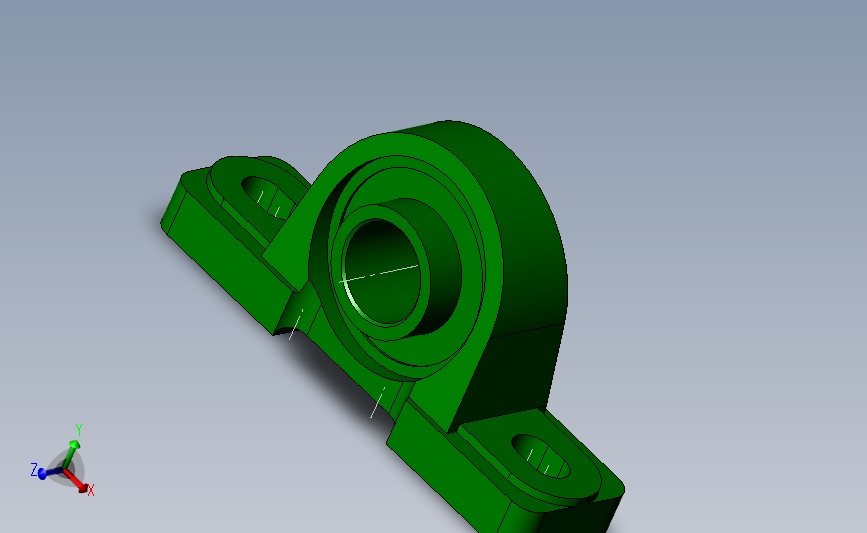 轴承座User Library-Bearing 1_00 PILLOW BLOCK_