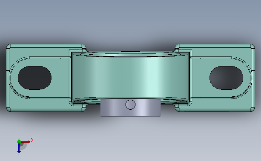 轴承座User LibraryUCP205 PILLOW BLOCK_SOLIDWORKS 2011_模型图纸下载 懒石网