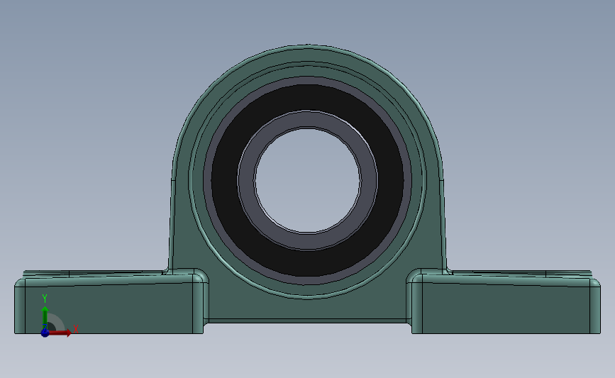 轴承座User LibraryUCP205 PILLOW BLOCK_SOLIDWORKS 2011_模型图纸下载 懒石网