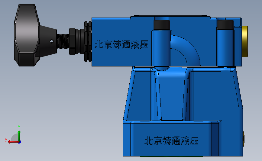 DZ10-1 先导式顺序阀 背面视图