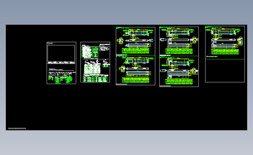 Toyo直线模组CAD档目錄-ECH10