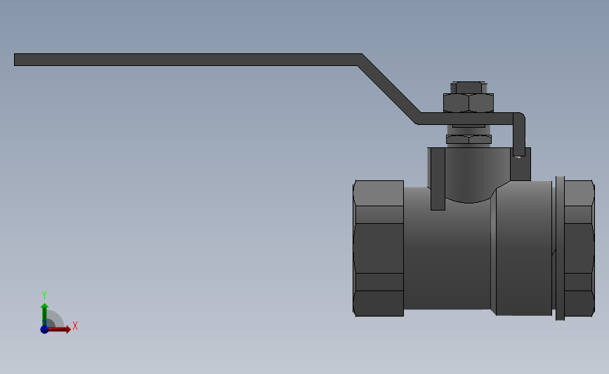43 球阀3D模型