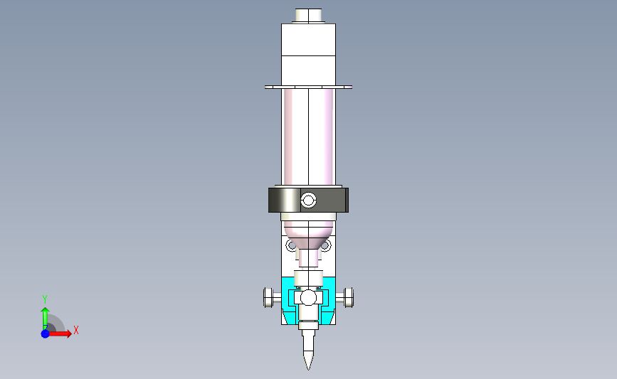 54 武藏 MSO-2 螺杆式喷射阀3D模型 正面视图