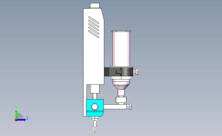 54 武藏 MSO-2 螺杆式喷射阀3D模型 左侧视图
