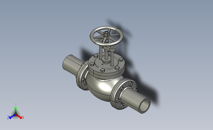 57 闸阀3D模型