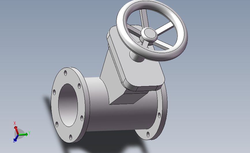 58 闸阀样体3D模型