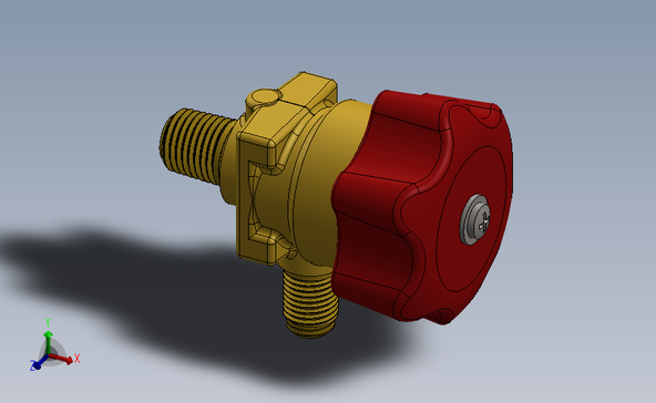 55 一款solidworks设计隔膜阀3D模型