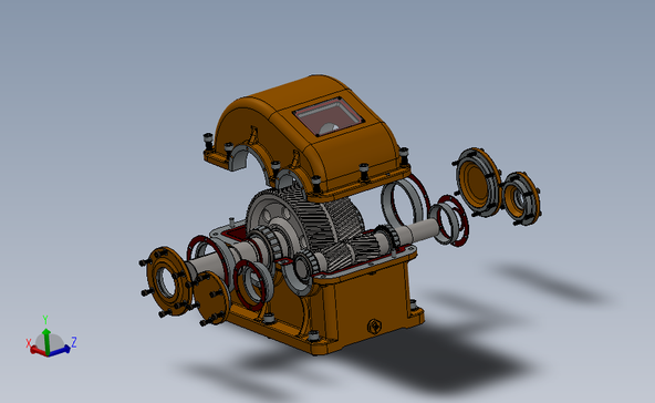 《50》GC一级减速箱图纸solidworks2012格式可参数编辑