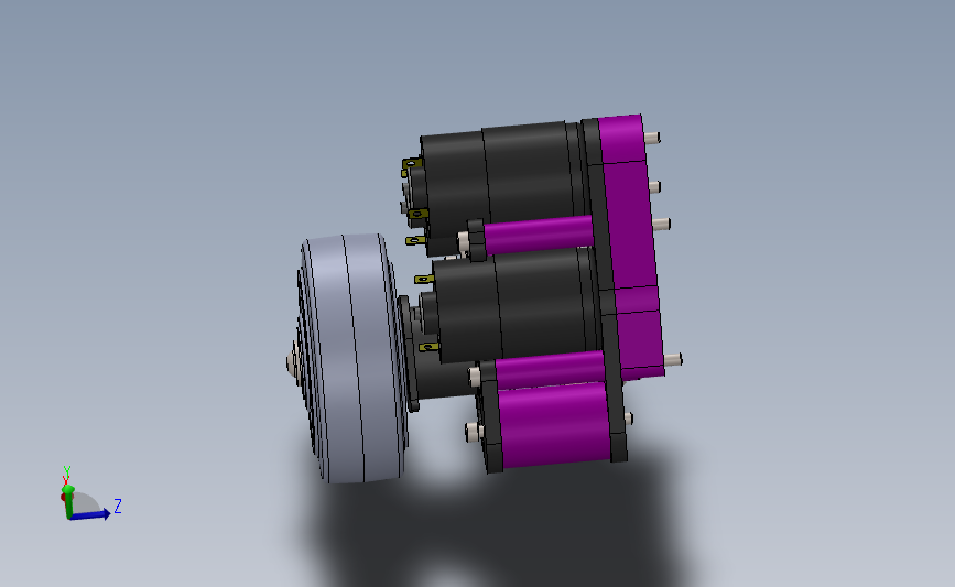 Inverted 775pro齿轮箱3D模型图纸 Solidworks设计