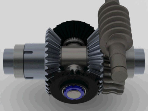 差动齿轮减速器爆炸图3D模型图纸 Solidworks设计