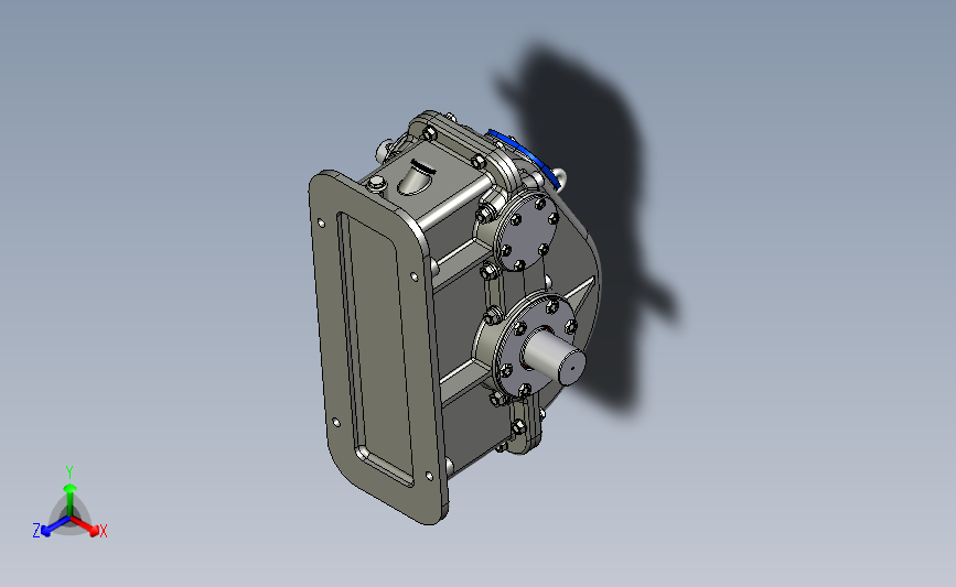 单级直齿轮减速器Inventor, STEP _ IGES