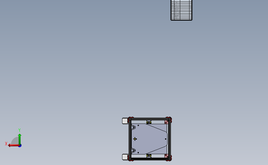 corexy-v2-3d打印机 背面视图
