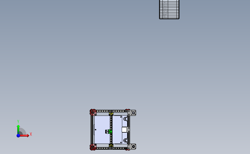 corexy-v2-3d打印机 正面视图