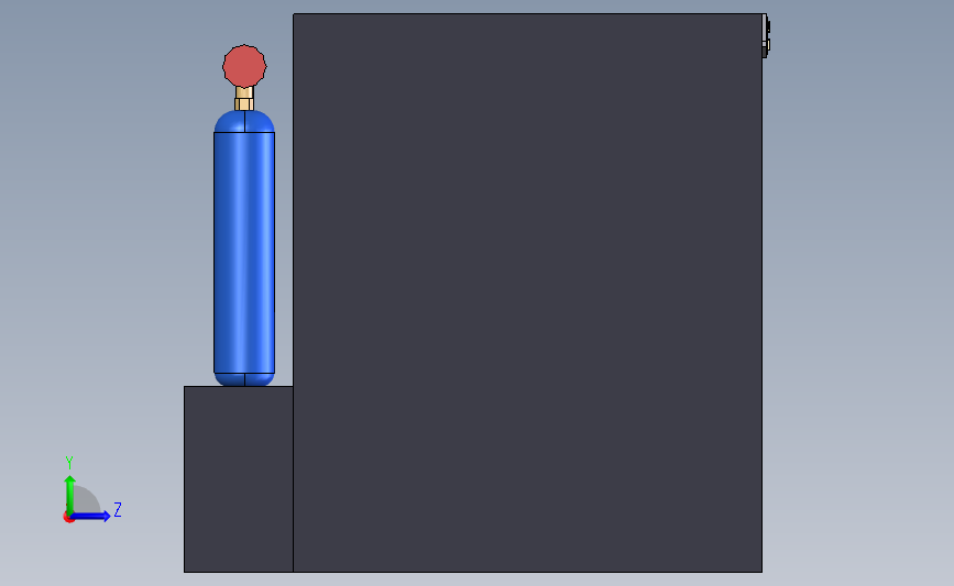 hydrogen-power-3d打印机 左侧视图