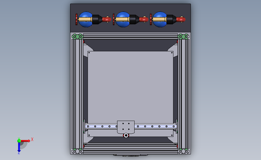 hydrogen-power-3d打印机 俯视图
