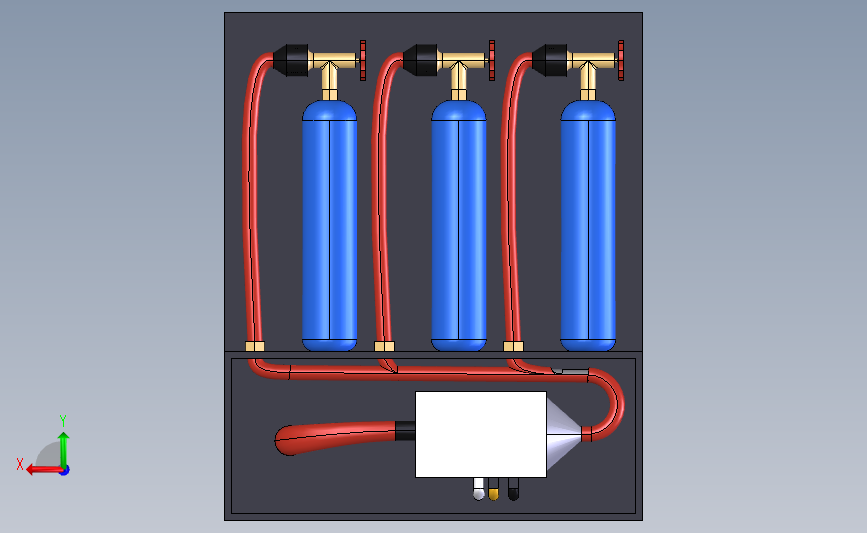 hydrogen-power-3d打印机 背面视图