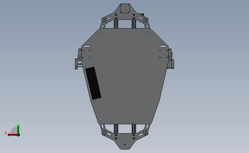 Xgentec Trident V2 3d 打印机 背面视图