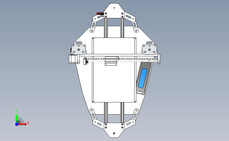Xgentec Trident V2 3d 打印机 正面视图