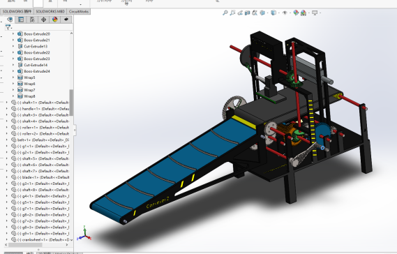 传送带上料冲压和切割机