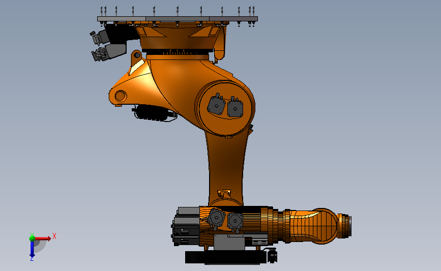 KUKA KR 1000 titan F机器人 俯视图