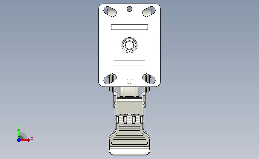 福马脚轮GSST-200-FLANGE 正面视图