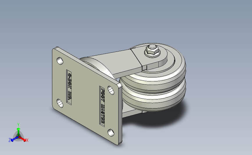 福马脚轮GXTD-100-FLANGE
