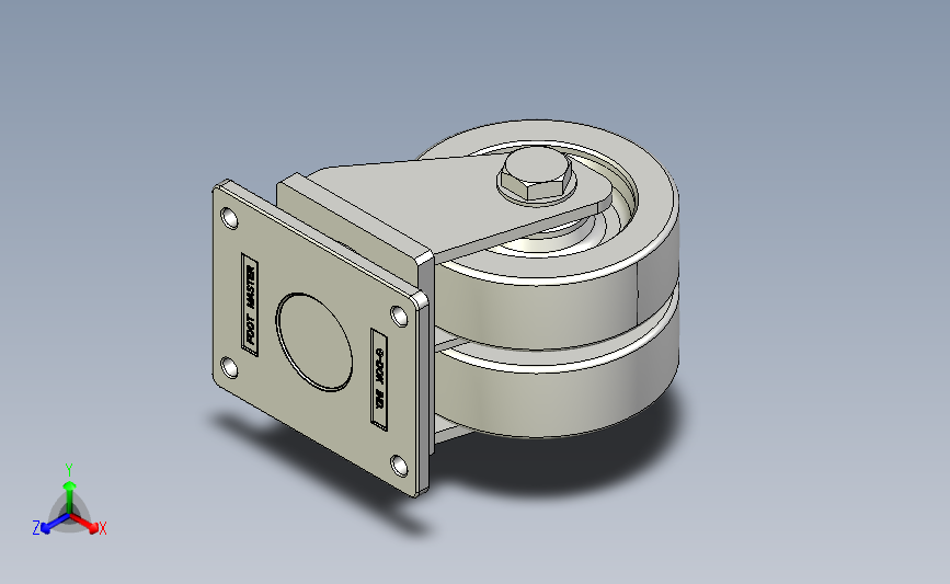 福马脚轮GXTD-250-FLANGE