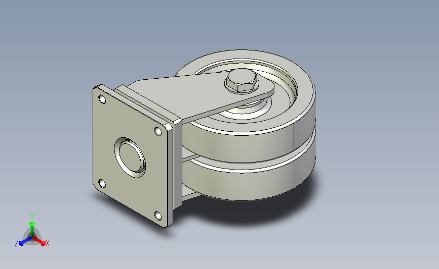 福马脚轮GXTD-300-FLANGE